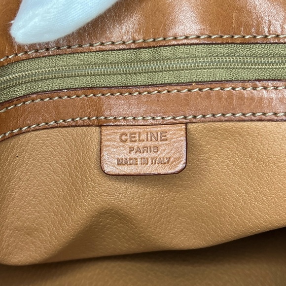 CELINE MACADAM HANDLE BAG (Brown pattern) - Picture 7 of 8
